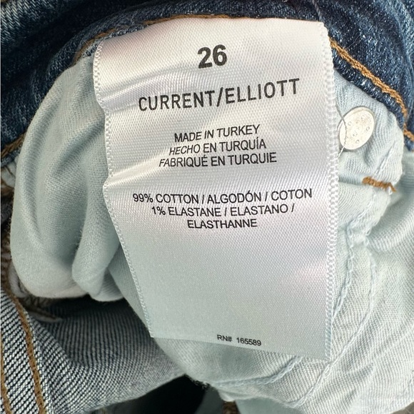 Current Elliott Jeans 26 Ankle Crop Straight Leg High Rise - Picture 13 of 13